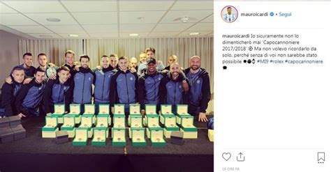 rolex icardi compagni|Icardi cuore d'oro, regala un Rolex a tutta l'Inter: «Grazie, senza .